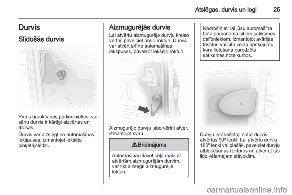 OPEL VIVARO 2013  Īpašnieka rokasgrāmata (in Latvian) 