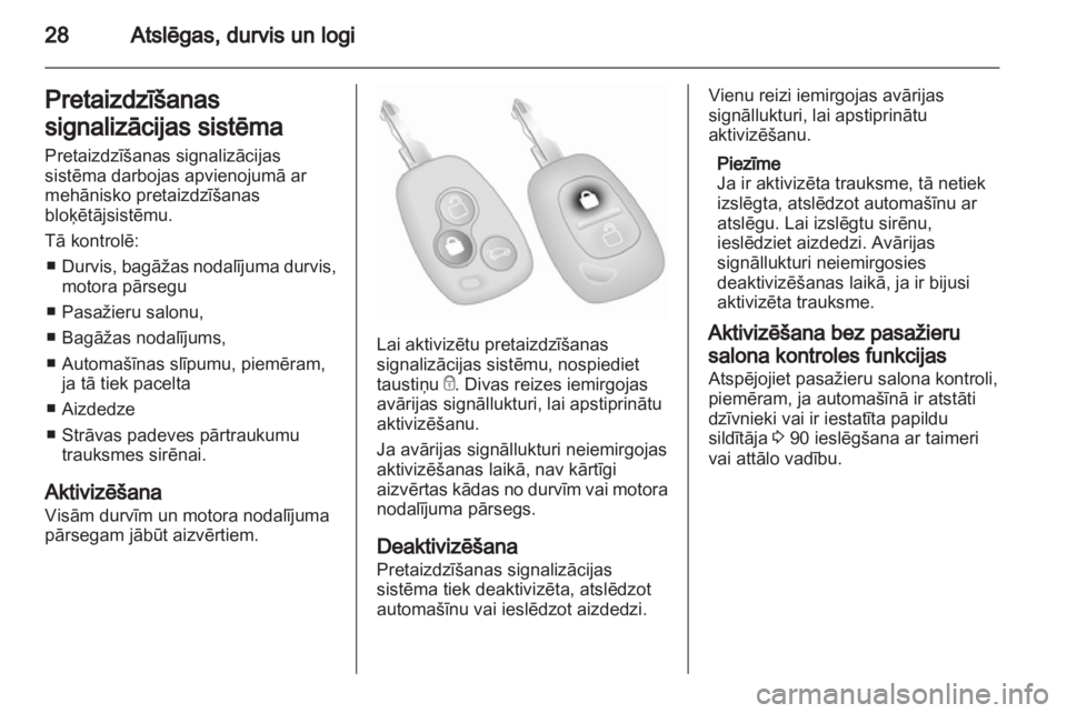 OPEL VIVARO 2013  Īpašnieka rokasgrāmata (in Latvian) 