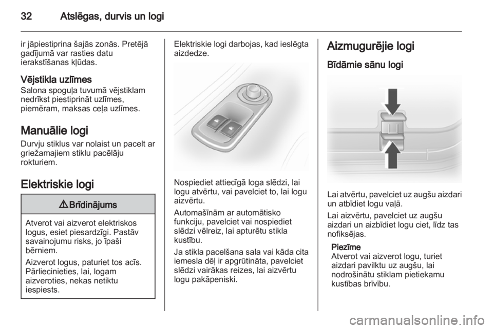 OPEL VIVARO 2013 Īpašnieka rokasgrāmata (in Latvian) OPEL VIVARO 2013 Īpašnieka rokasgrāmata (in Latvian)