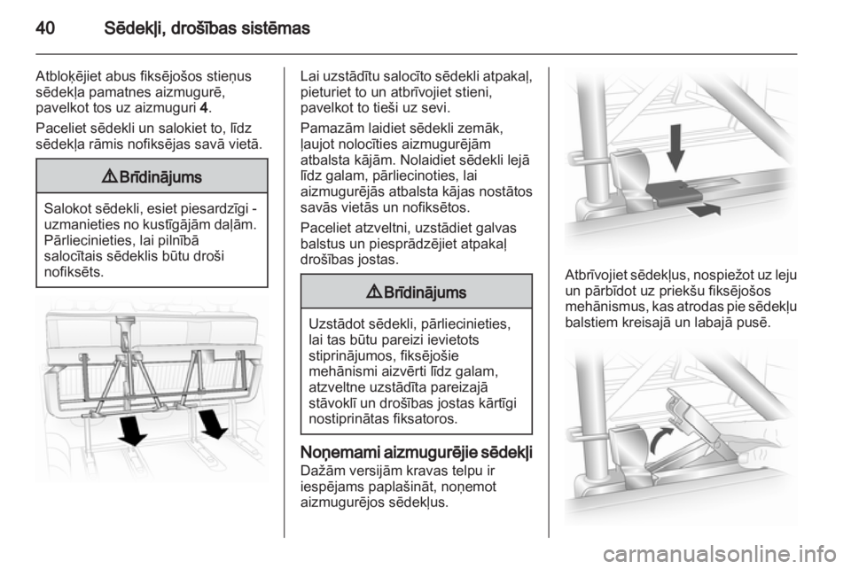 OPEL VIVARO 2013  Īpašnieka rokasgrāmata (in Latvian) 