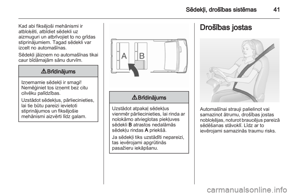 OPEL VIVARO 2013  Īpašnieka rokasgrāmata (in Latvian) 