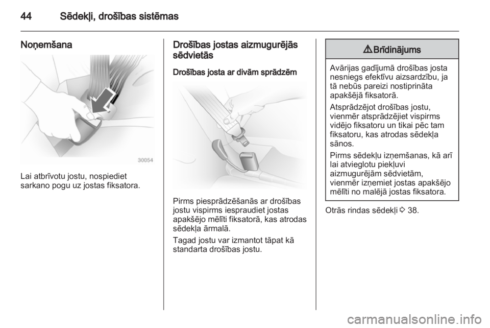 OPEL VIVARO 2013  Īpašnieka rokasgrāmata (in Latvian) 
