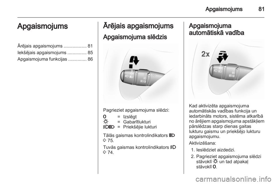 OPEL VIVARO 2013 Īpašnieka rokasgrāmata (in Latvian) OPEL VIVARO 2013 Īpašnieka rokasgrāmata (in Latvian)