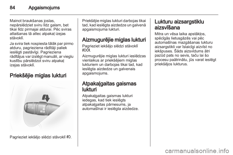 OPEL VIVARO 2013 Īpašnieka rokasgrāmata (in Latvian) OPEL VIVARO 2013 Īpašnieka rokasgrāmata (in Latvian)
