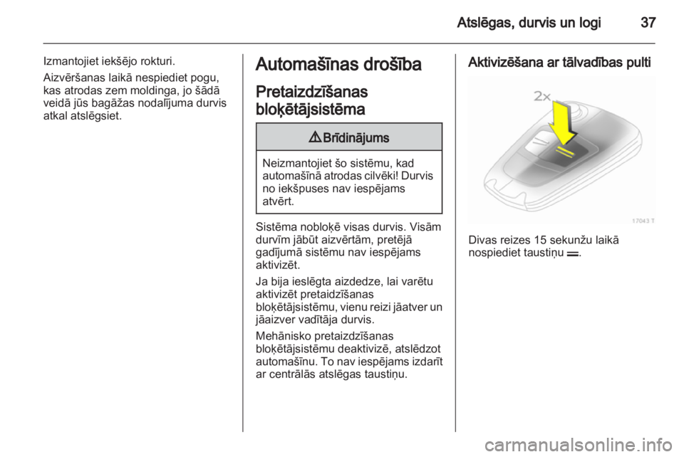 OPEL ZAFIRA 2012  Īpašnieka rokasgrāmata (in Latvian) 