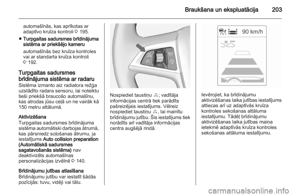 OPEL ZAFIRA TOURER 2013.5  Īpašnieka rokasgrāmata (in Latvian) 