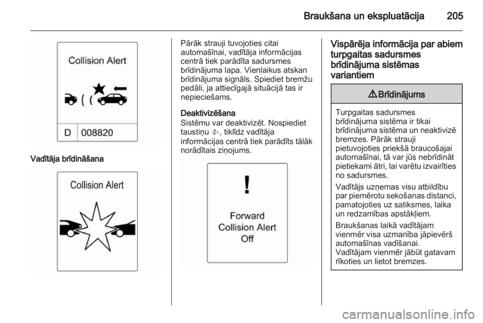 OPEL ZAFIRA TOURER 2013.5  Īpašnieka rokasgrāmata (in Latvian) 
