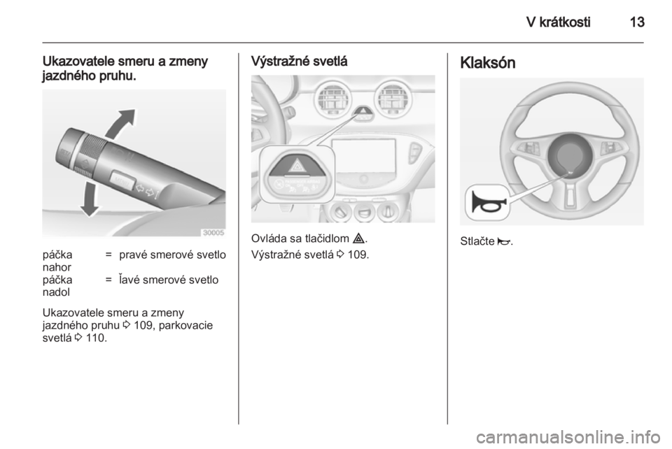 OPEL ADAM 2013.5  Používateľská príručka (in Slovak) 