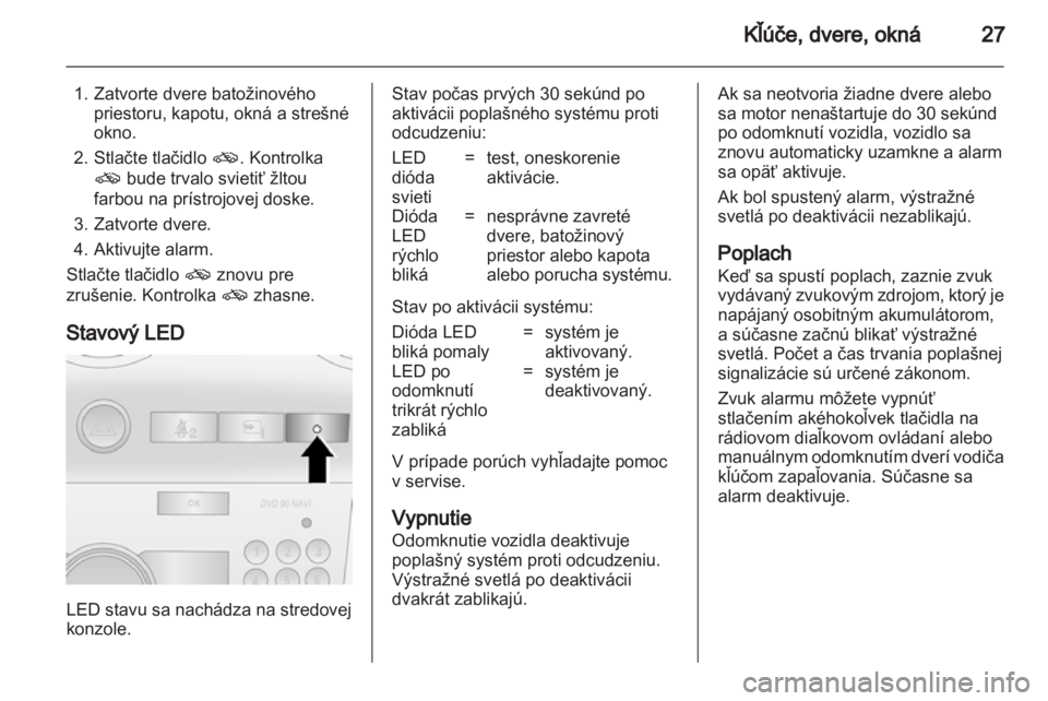 OPEL ANTARA 2011  Používateľská príručka (in Slovak) 