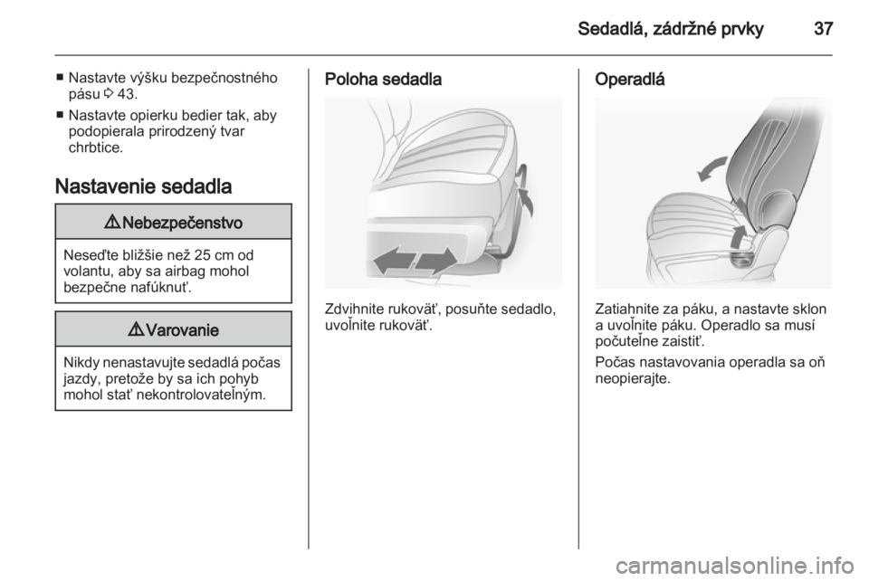 OPEL ANTARA 2011  Používateľská príručka (in Slovak) 