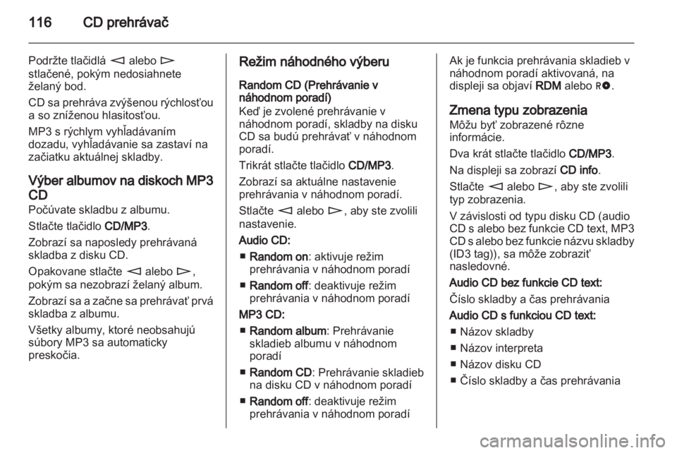 OPEL ANTARA 2012  Návod na obsluhu informačného systému (in Slovak) 