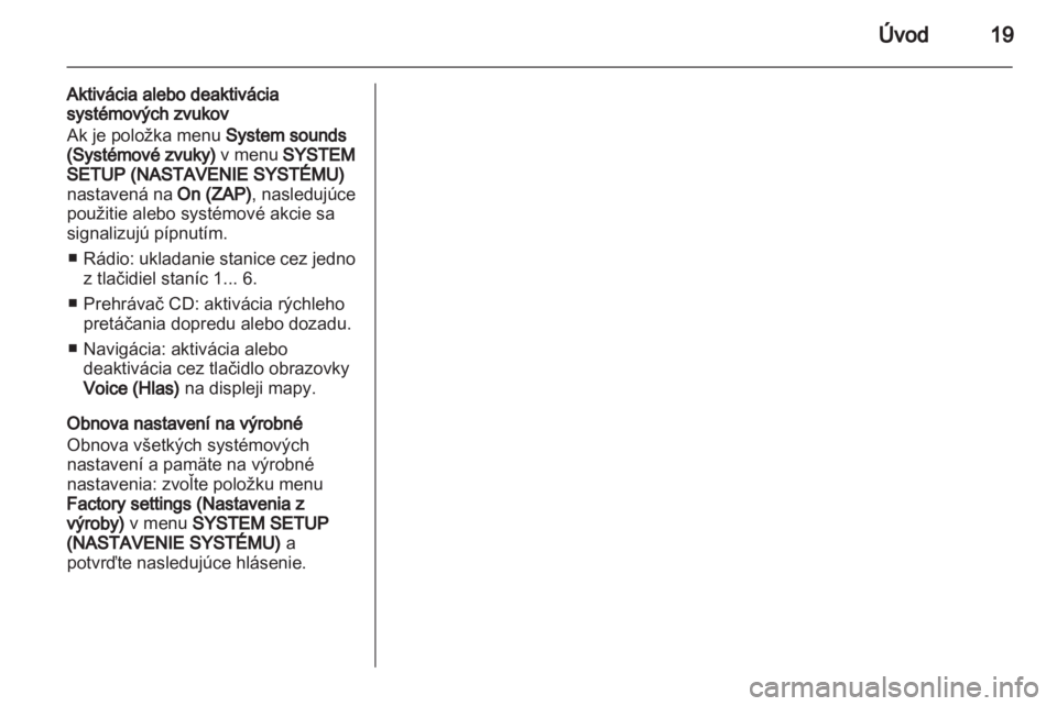 OPEL ANTARA 2012  Návod na obsluhu informačného systému (in Slovak) 