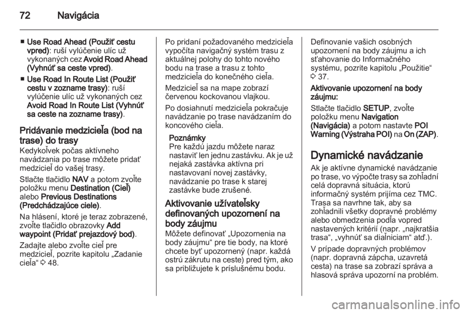 OPEL ANTARA 2012  Návod na obsluhu informačného systému (in Slovak) 