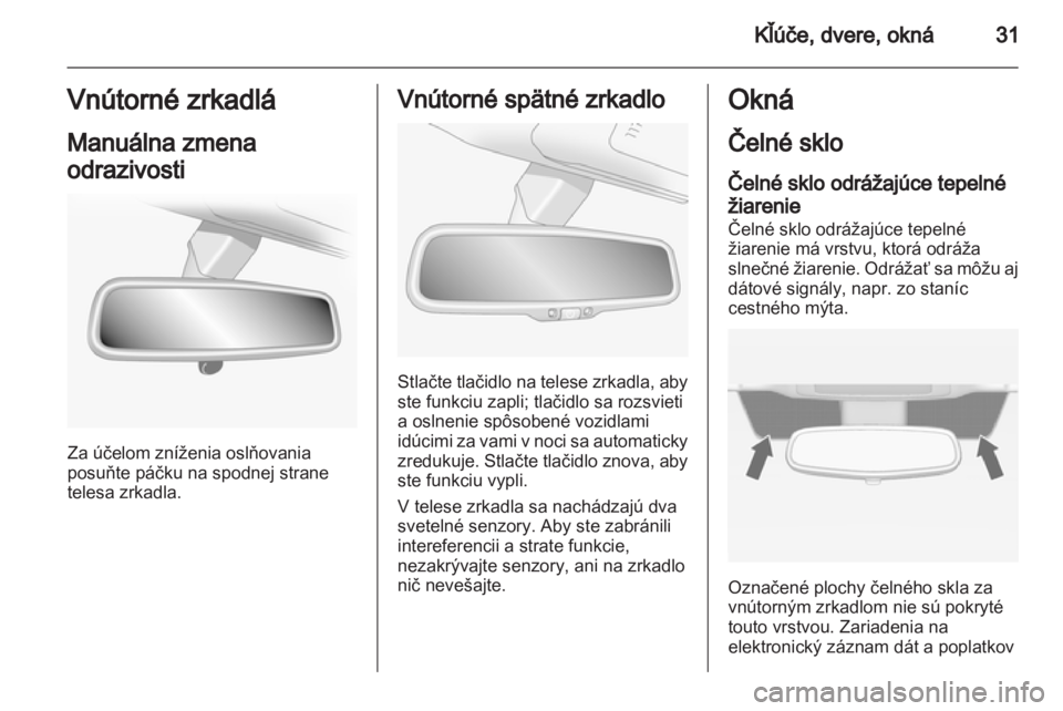 OPEL ANTARA 2013.5  Používateľská príručka (in Slovak) 