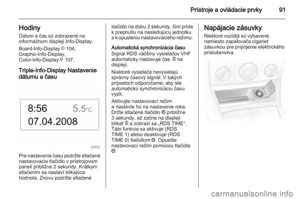 OPEL ASTRA H 2011.5  Používateľská príručka (in Slovak) 