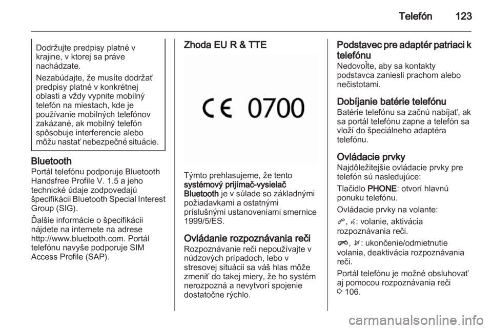 OPEL ASTRA J 2012 Návod na obsluhu informačného systému (in Slovak) OPEL ASTRA J 2012 Návod na obsluhu informačného systému (in Slovak)