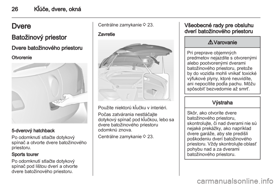 OPEL ASTRA J HB5 & ST 2012.5  Používateľská príručka (in Slovak) 