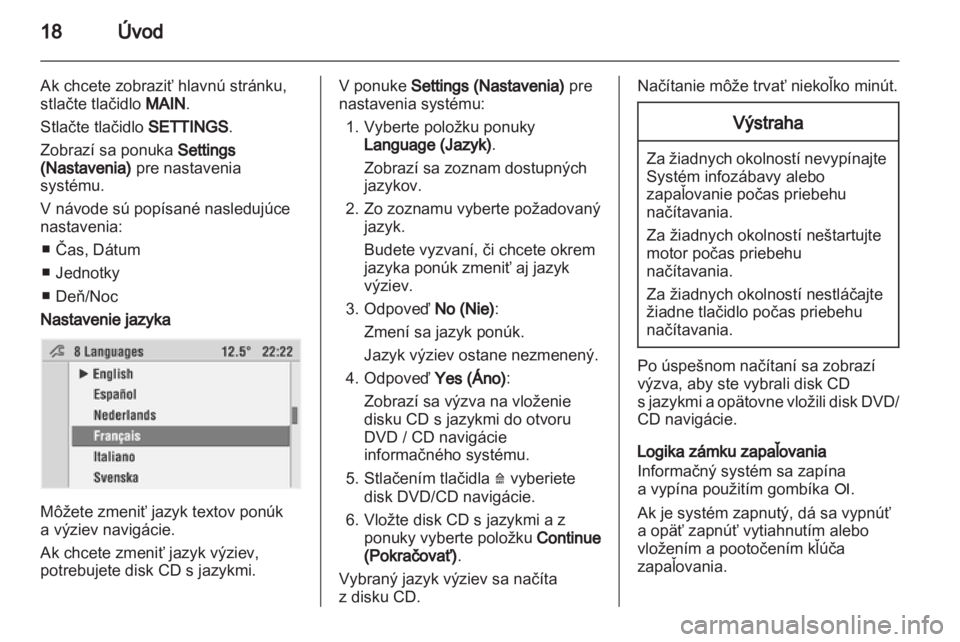 OPEL COMBO 2011  Návod na obsluhu informačného systému (in Slovak) 