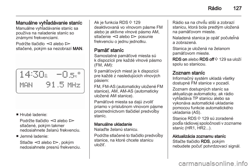 OPEL CORSA 2010.5  Návod na obsluhu informačného systému (in Slovak) 