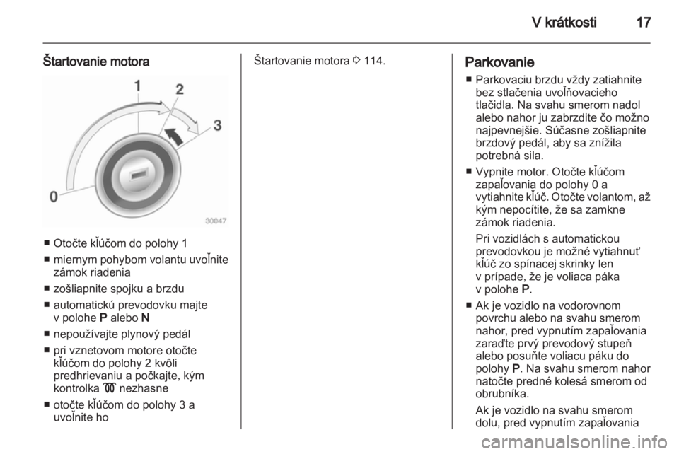 OPEL CORSA 2010.5  Používateľská príručka (in Slovak) 