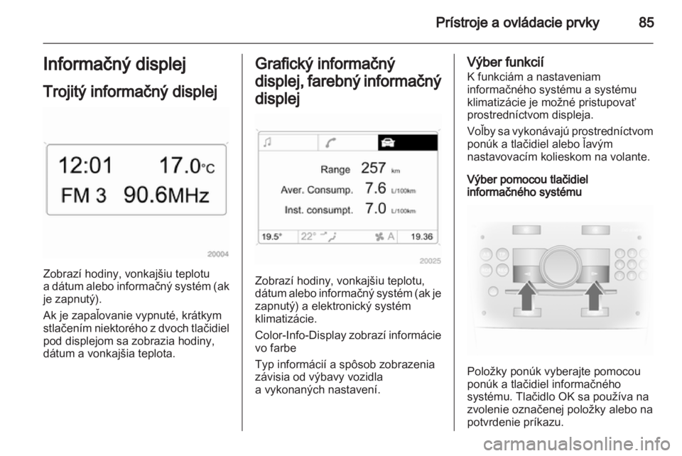 OPEL CORSA 2011.5  Používateľská príručka (in Slovak) 