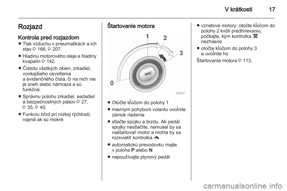 OPEL CORSA 2012  Používateľská príručka (in Slovak) 