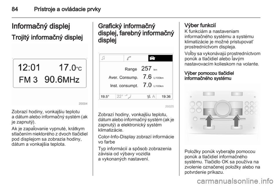 OPEL CORSA 2012  Používateľská príručka (in Slovak) 