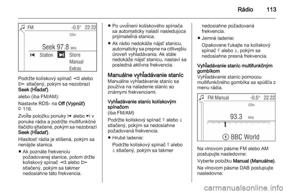 OPEL CORSA 2013  Návod na obsluhu informačného systému (in Slovak) 