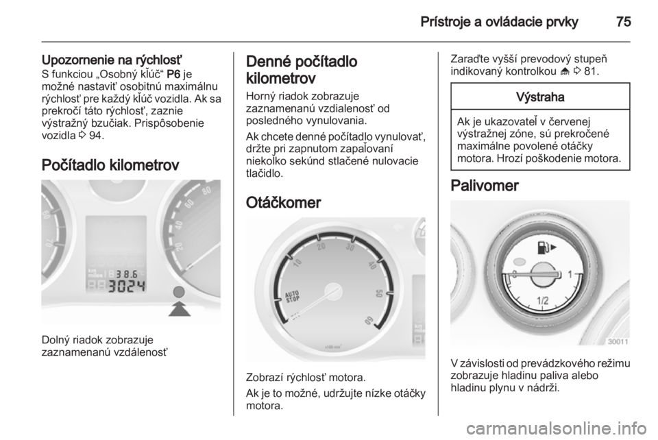 OPEL CORSA 2013  Používateľská príručka (in Slovak) 