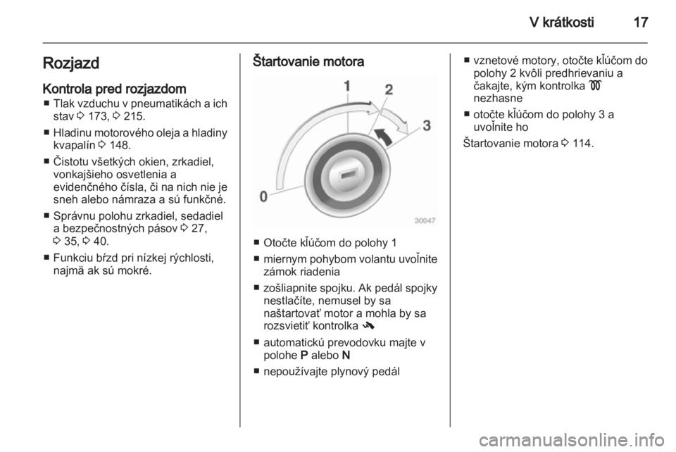 OPEL CORSA 2013.5  Používateľská príručka (in Slovak) 