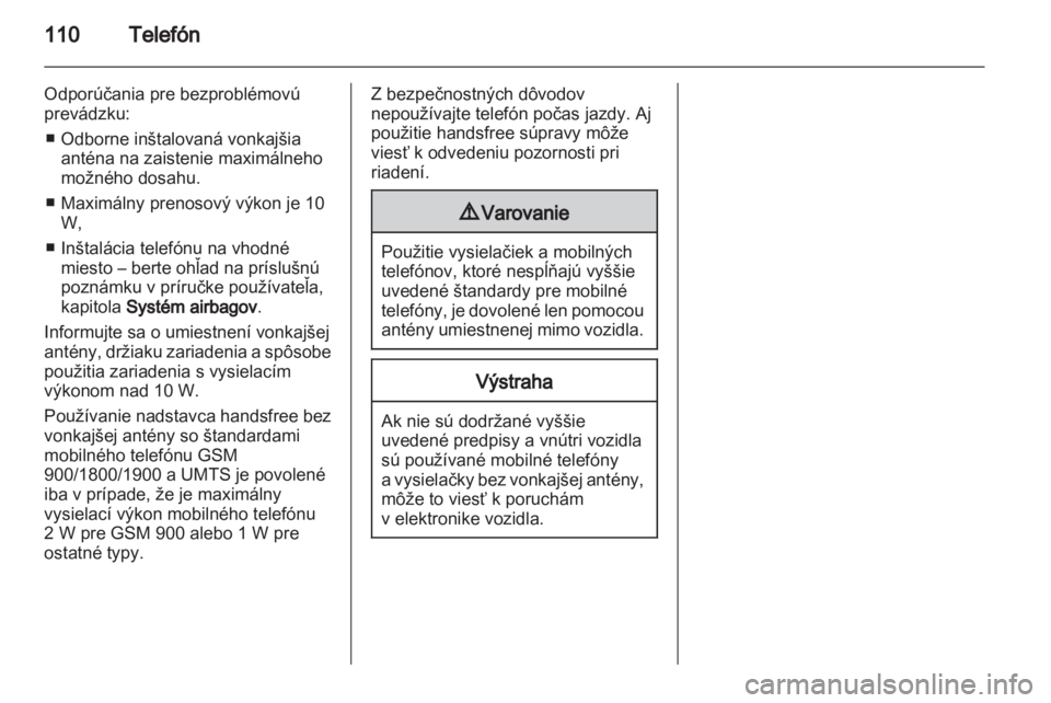 OPEL INSIGNIA 2010.5  Návod na obsluhu informačného systému (in Slovak) 