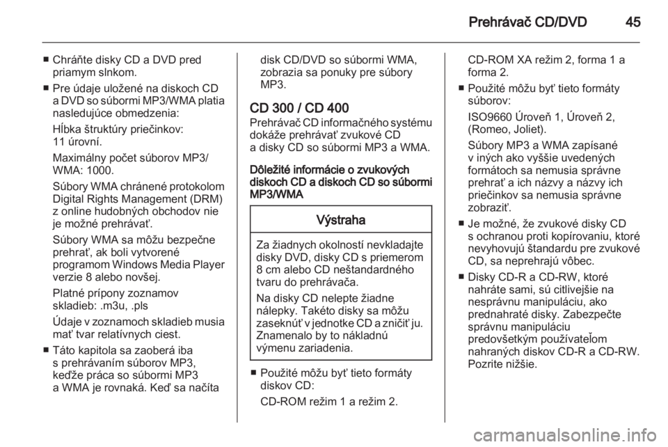 OPEL INSIGNIA 2011  Návod na obsluhu informačného systému (in Slovak) 