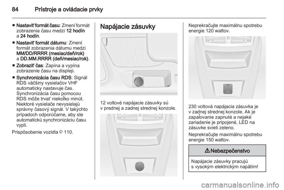 OPEL INSIGNIA 2011.5  Používateľská príručka (in Slovak) 