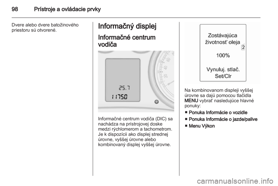 OPEL INSIGNIA 2012.5  Používateľská príručka (in Slovak) 