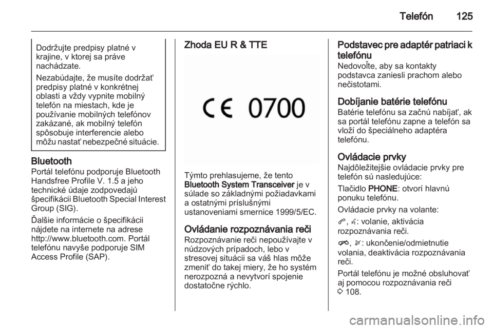 OPEL INSIGNIA 2013  Návod na obsluhu informačného systému (in Slovak) 