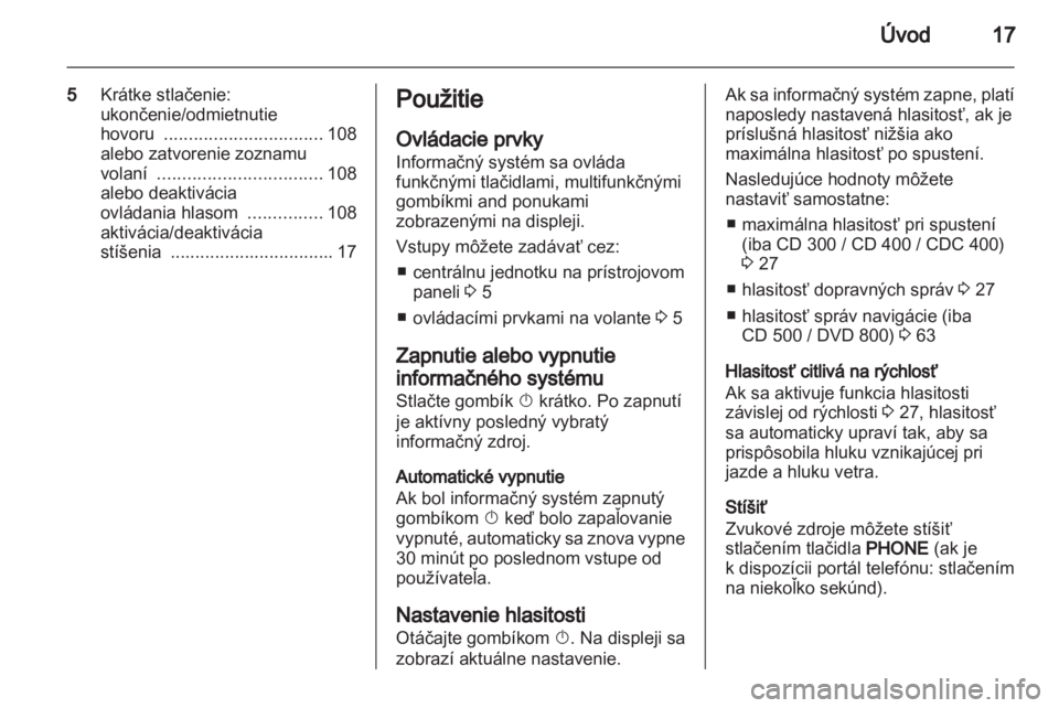 OPEL MERIVA 2011  Návod na obsluhu informačného systému (in Slovak) 