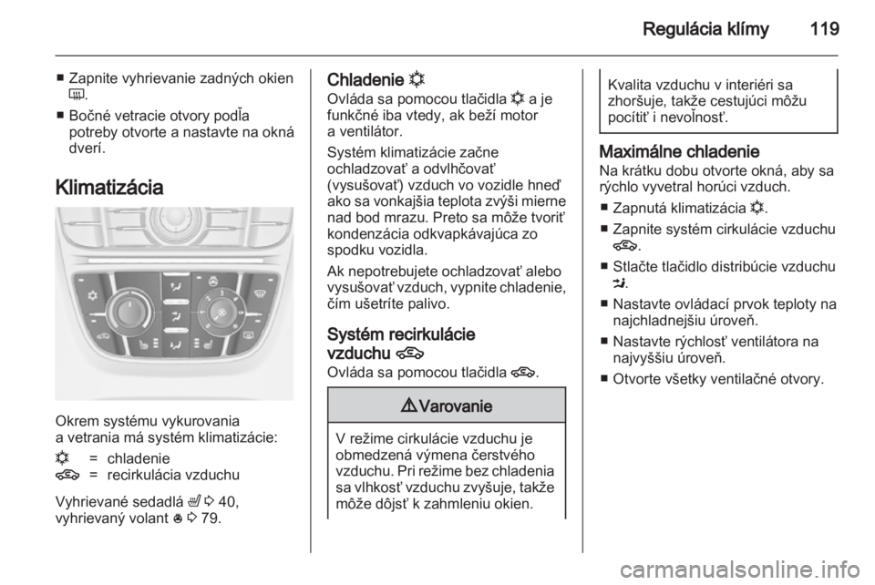 OPEL MERIVA 2011  Používateľská príručka (in Slovak) 