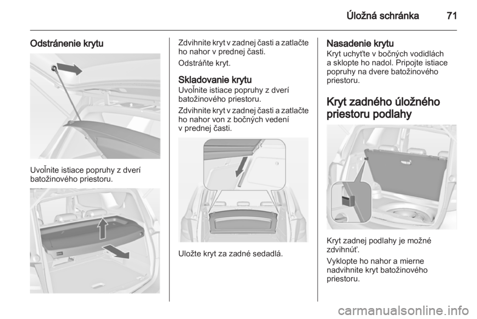 OPEL MERIVA 2011  Používateľská príručka (in Slovak) 