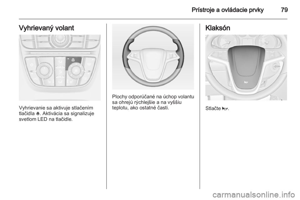 OPEL MERIVA 2011  Používateľská príručka (in Slovak) 