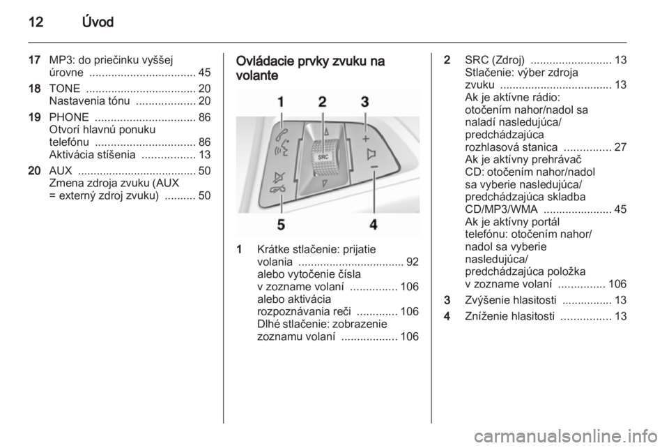 OPEL MERIVA 2011.5  Návod na obsluhu informačného systému (in Slovak) 