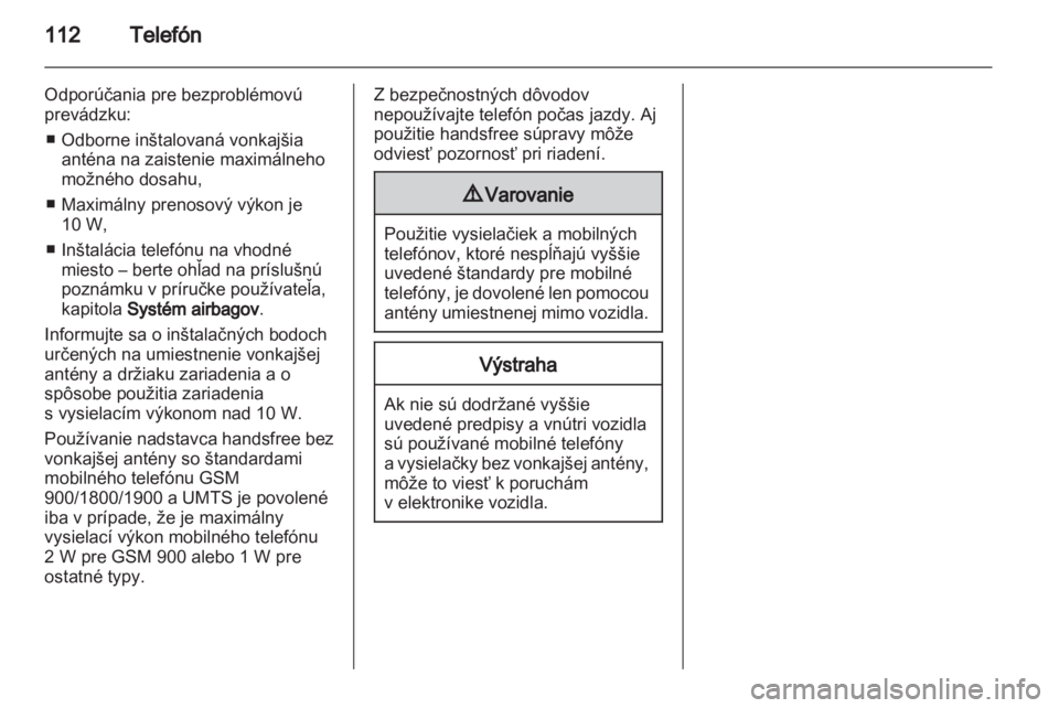 OPEL MERIVA 2011.5  Návod na obsluhu informačného systému (in Slovak) 