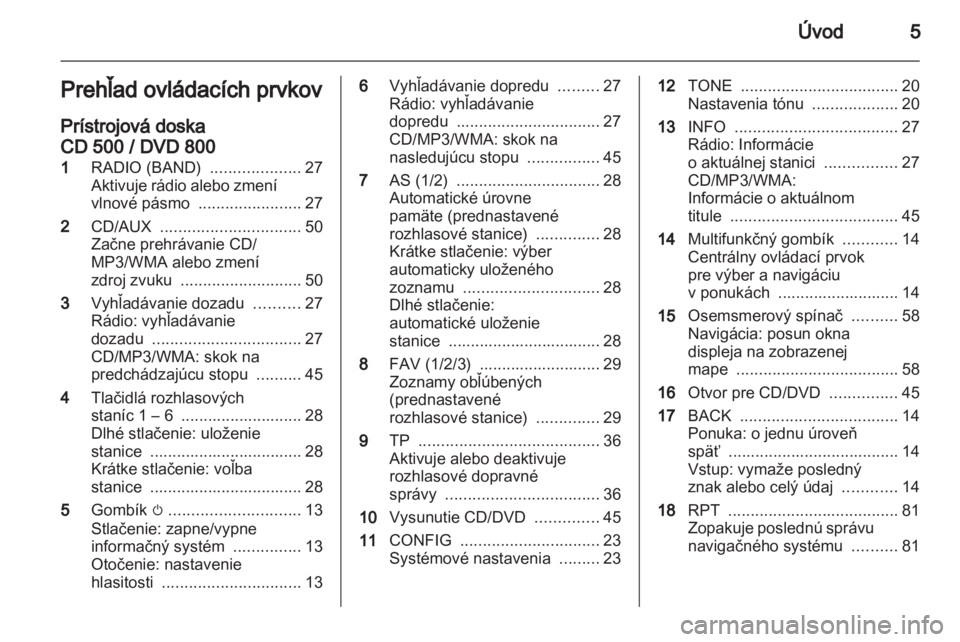 OPEL MERIVA 2011.5  Návod na obsluhu informačného systému (in Slovak) 