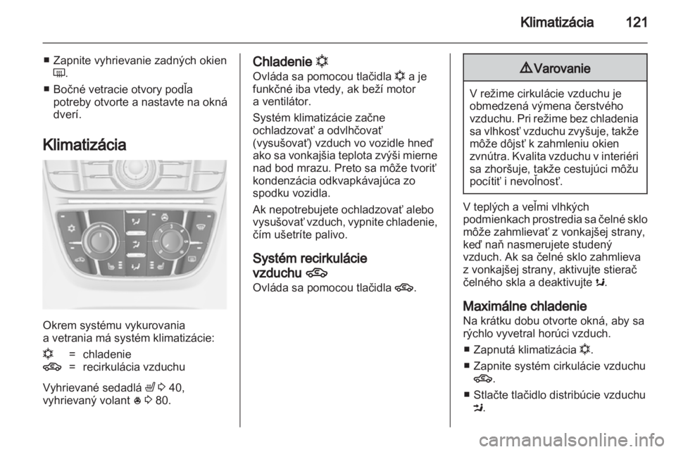 OPEL MERIVA 2011.5  Používateľská príručka (in Slovak) 