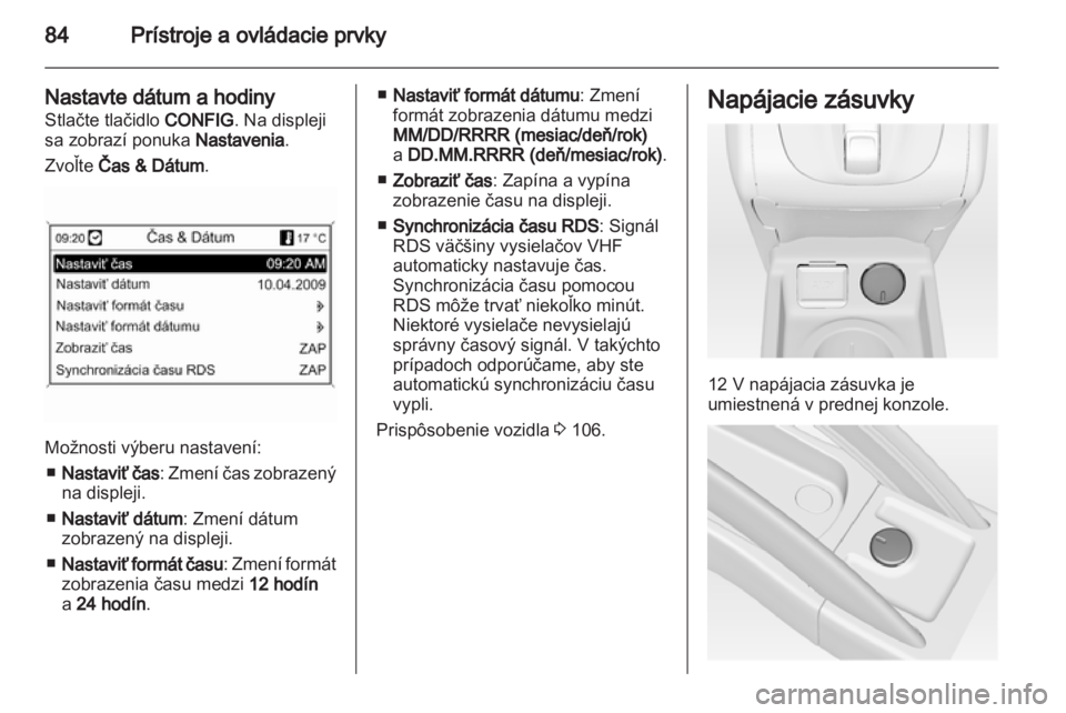 OPEL MERIVA 2011.5  Používateľská príručka (in Slovak) 