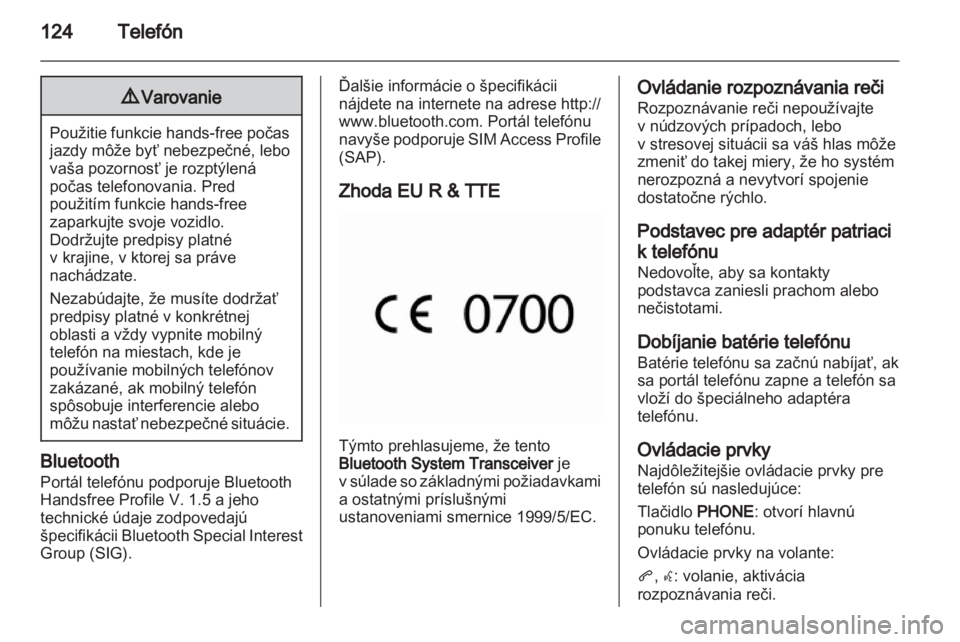 OPEL MERIVA 2012  Návod na obsluhu informačného systému (in Slovak) 