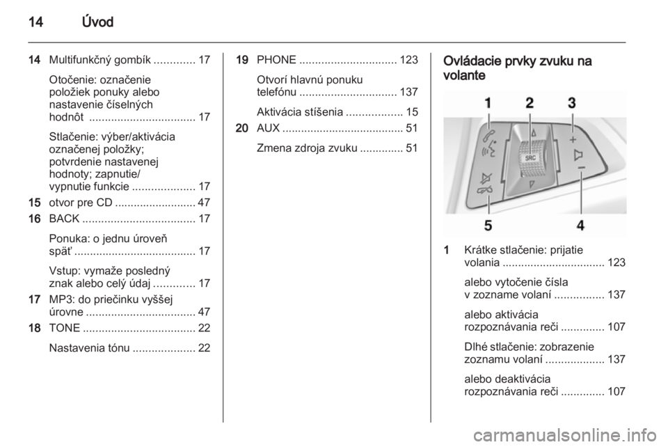 OPEL MERIVA 2012  Návod na obsluhu informačného systému (in Slovak) 