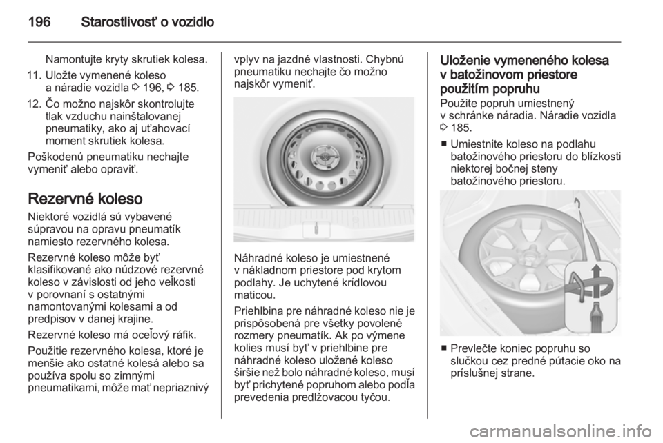 OPEL MERIVA 2012.5  Používateľská príručka (in Slovak) 