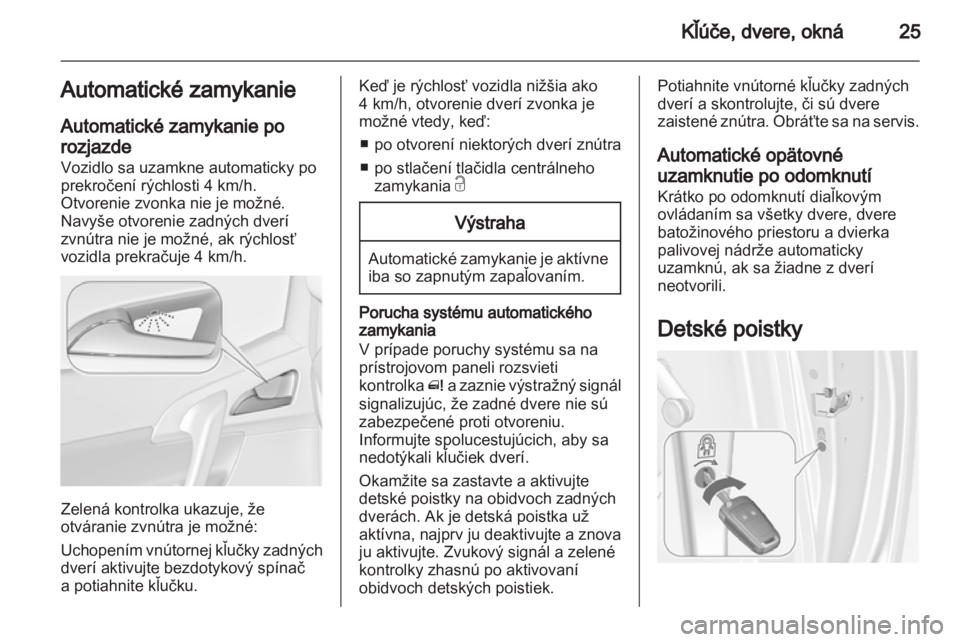 OPEL MERIVA 2012.5  Používateľská príručka (in Slovak) 