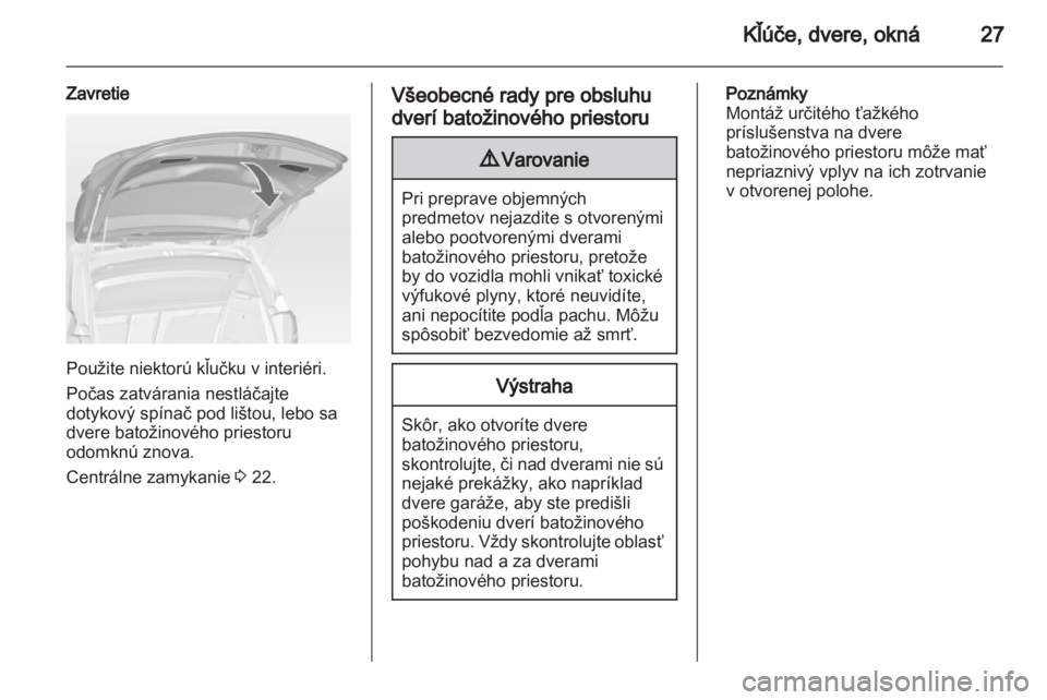 OPEL MERIVA 2012.5  Používateľská príručka (in Slovak) 