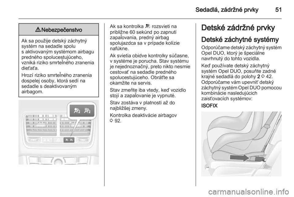 OPEL MERIVA 2012.5  Používateľská príručka (in Slovak) 